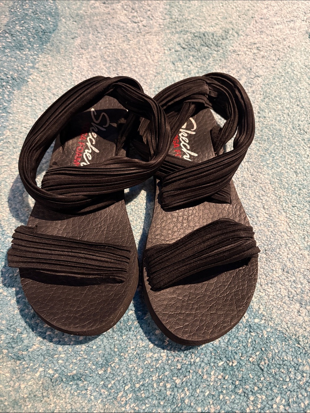 Skechers Sling Sandals with Yoga Foam sole, Sz 6